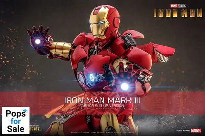 Iron Man Movie Masterpiece Diecast Action Figure 1/6 Iron Man Mark III (Armor Suit Up Version) 32 cm