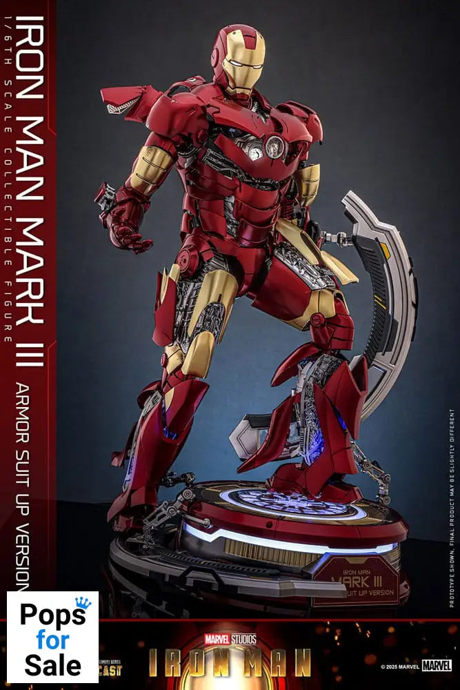 Iron Man Movie Masterpiece Diecast Action Figure 1/6 Iron Man Mark III (Armor Suit Up Version) 32 cm