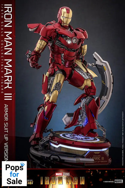 Iron Man Movie Masterpiece Diecast Action Figure 1/6 Iron Man Mark III (Armor Suit Up Version) 32 cm