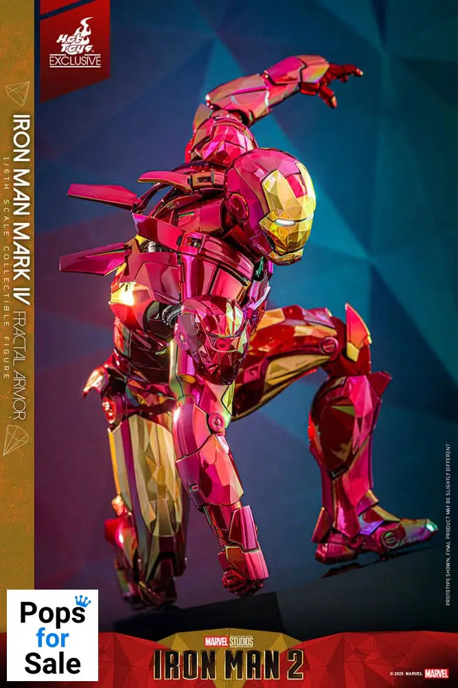 Iron Man Movie Masterpiece Diecast Action Figure 1/6 Iron Man Mark VI (Fractal Armor) Hot Toys Exclusive 33 cm Action