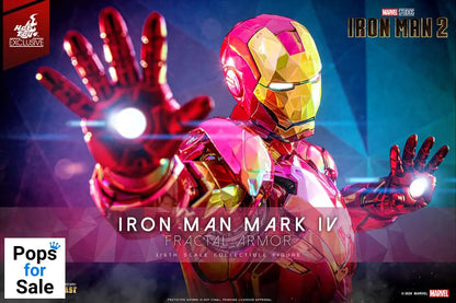 Iron Man Movie Masterpiece Diecast Action Figure 1/6 Iron Man Mark VI (Fractal Armor) Hot Toys Exclusive 33 cm