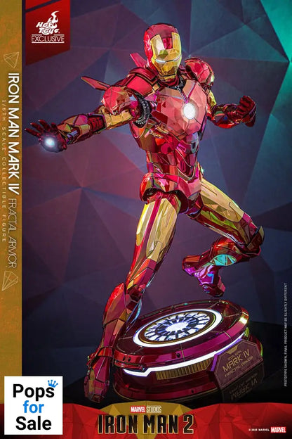 Iron Man Movie Masterpiece Diecast Action Figure 1/6 Iron Man Mark VI (Fractal Armor) Hot Toys Exclusive 33 cm