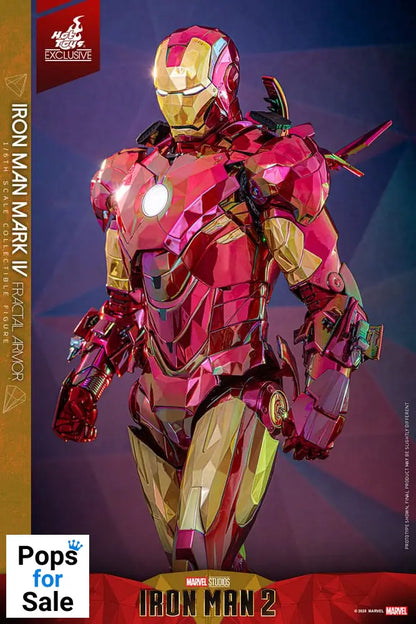Iron Man Movie Masterpiece Diecast Action Figure 1/6 Iron Man Mark VI (Fractal Armor) Hot Toys Exclusive 33 cm