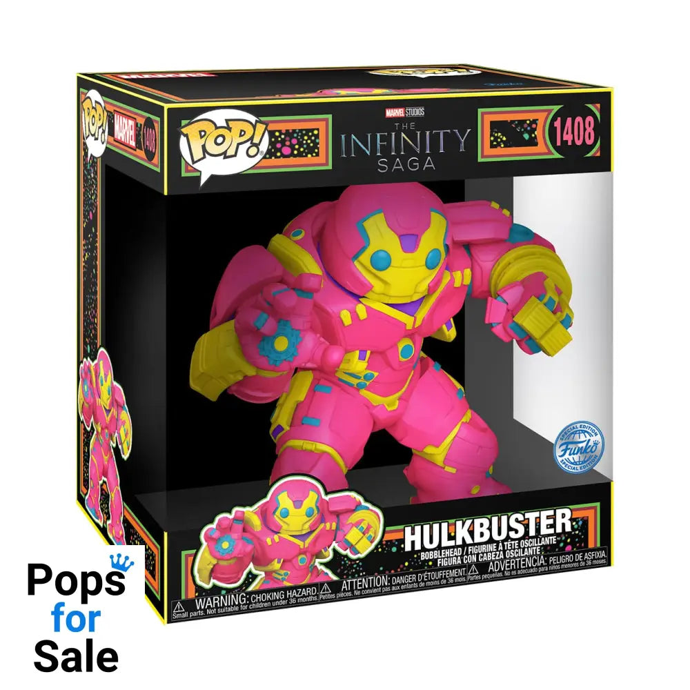 Iron Man Super Sized Jumbo POP! Vinyl Figure Hulkbuster(BLKLT) 25 cm