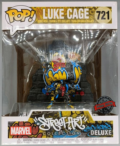 #721 Luke Cage - Deluxe - Marvel Street Art - Box Damaged Funko POP