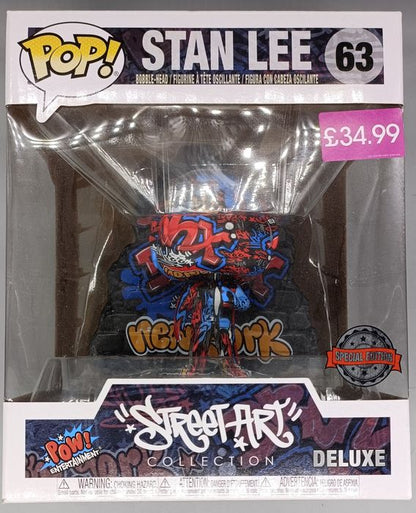 #63 Stan Lee - Deluxe - Marvel Street Art - Box Damaged Funko POP