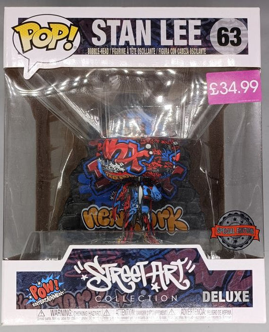 #63 Stan Lee - Deluxe - Marvel Street Art - Box Damaged Funko POP