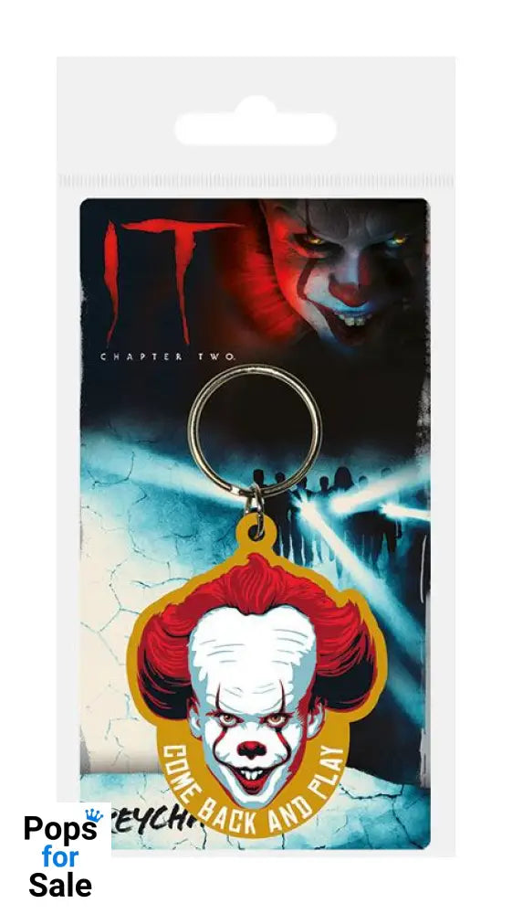 It Chapter Two Rubber Keychain Come Back and Play 6 cm