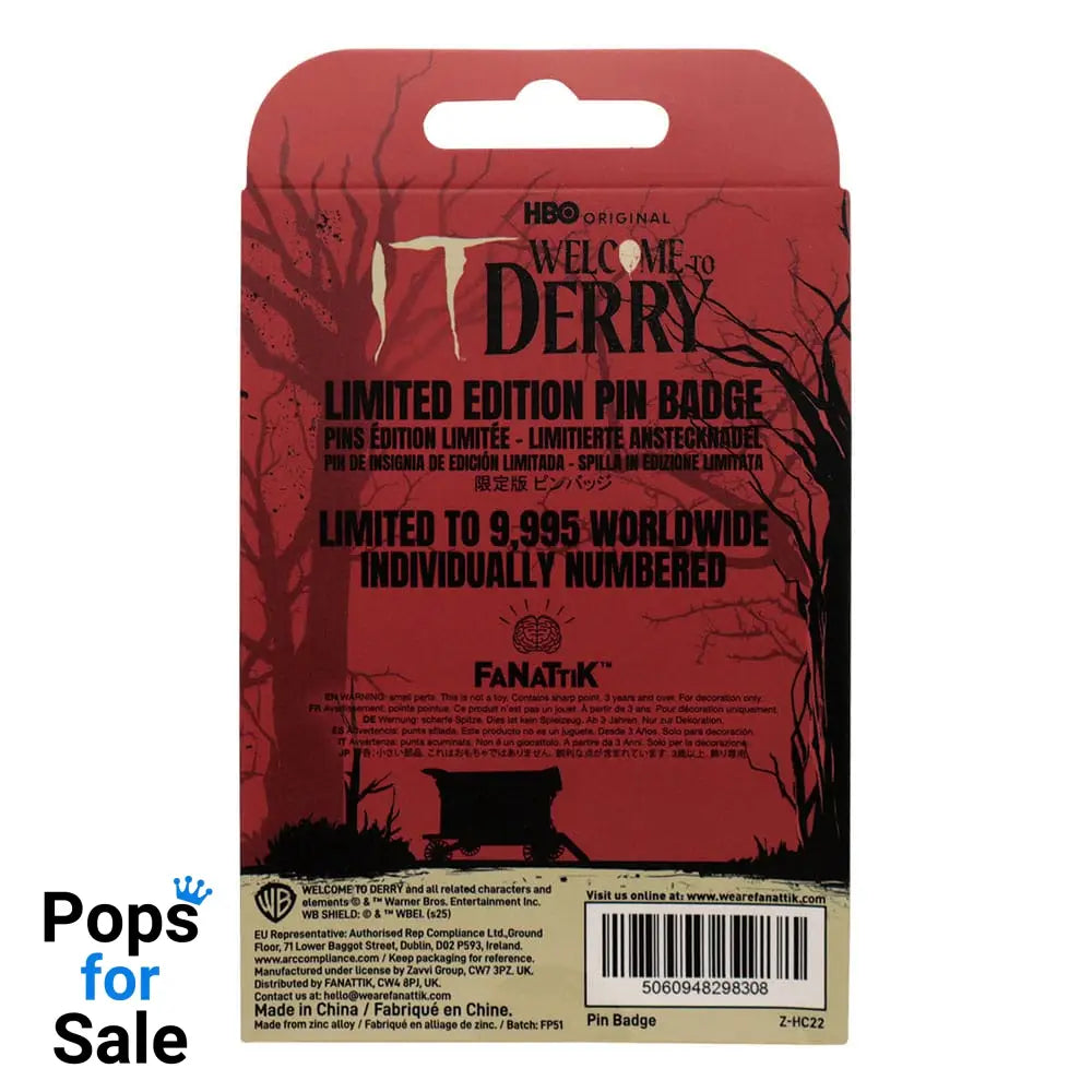 It Pin Badge IT: Welcome to Derry DAFB Limited Edition