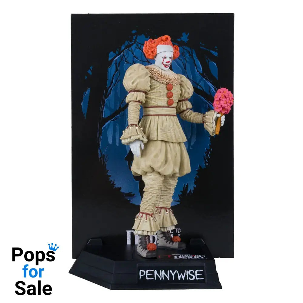 It: Welcome to Derry Movie Maniacs PVC Statue Pennywise (Flashback) (Gold Label) 16 cm