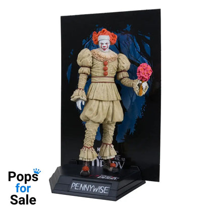 It: Welcome to Derry Movie Maniacs PVC Statue Pennywise (Flashback) (Gold Label) 16 cm