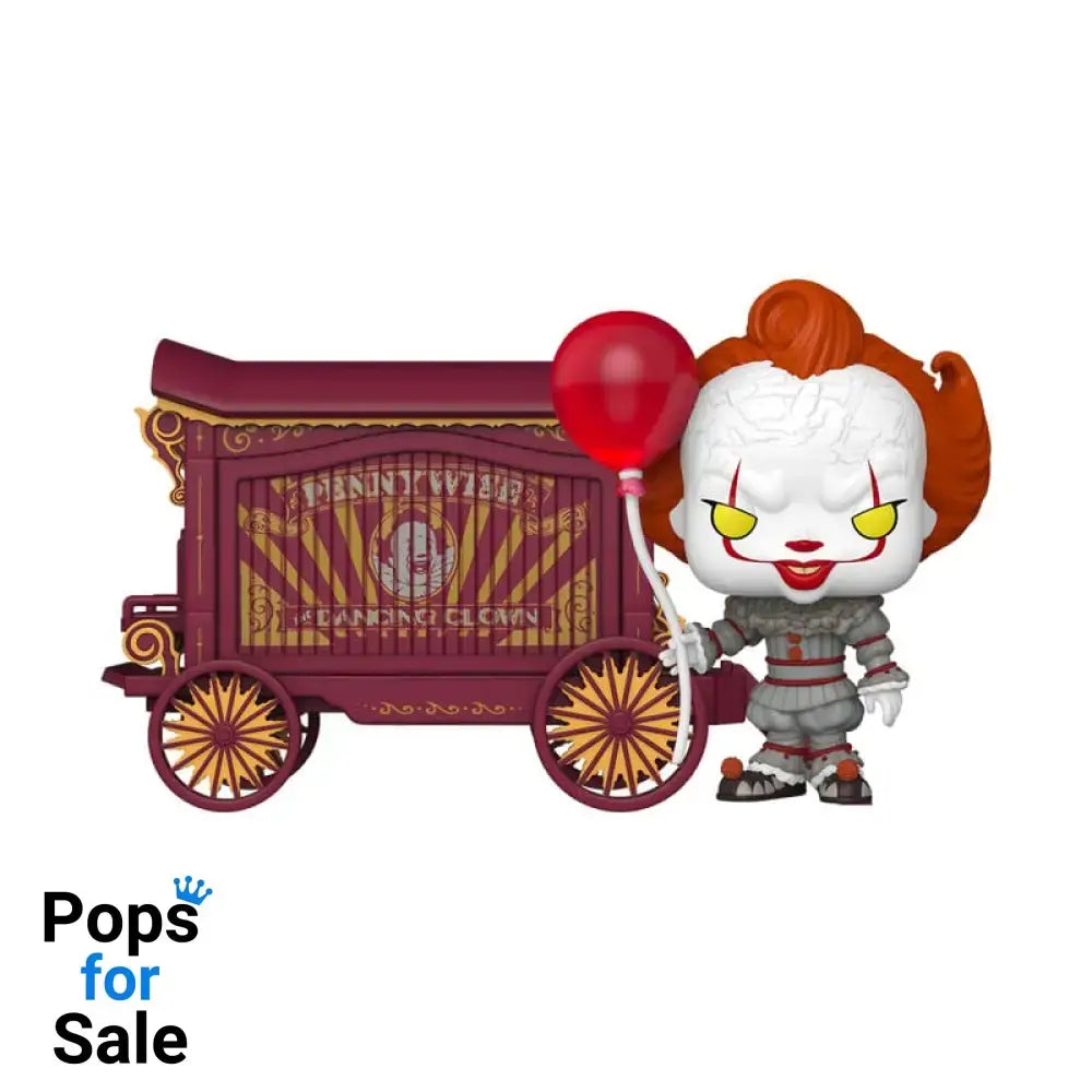 It-Welcome to Derry POP! Town Vinyl Figure Pennywise & Wagon 9 cm