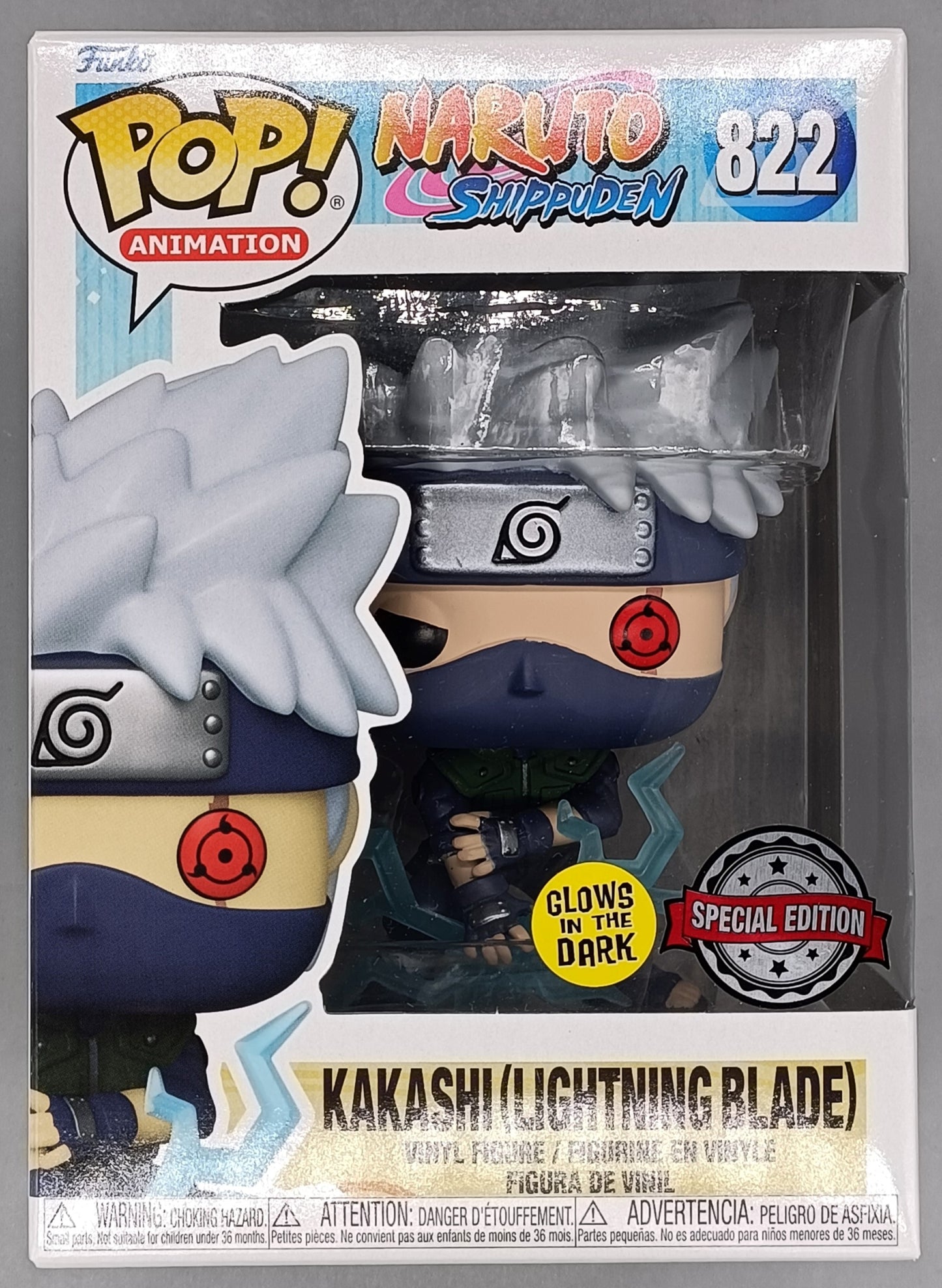 #822 Kakashi (Lightning Blade) Naruto Shippuden - Box Damaged Funko POP