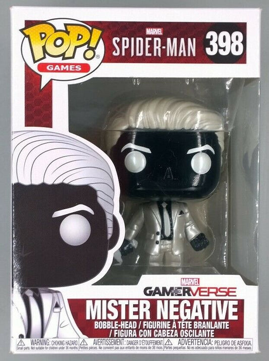 398 Mister Negative - Marvel Games Spider-Man - Box Damaged Funko POP