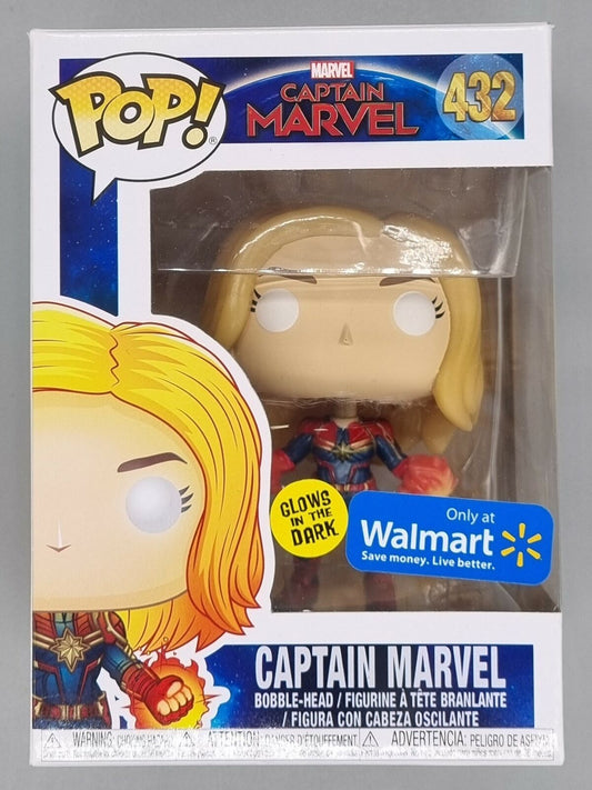 #432 Captain Marvel (Powered Up) Glow Marvel Captain Marvel Funko POP
