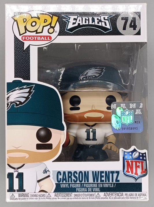 74 Carson Wentz (White) - NFL - Philadelphia Eagles Funko POP