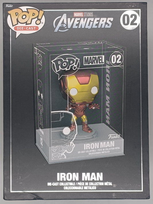 #02 Iron Man - Marvel - DieCast - Damaged Box Funko POP