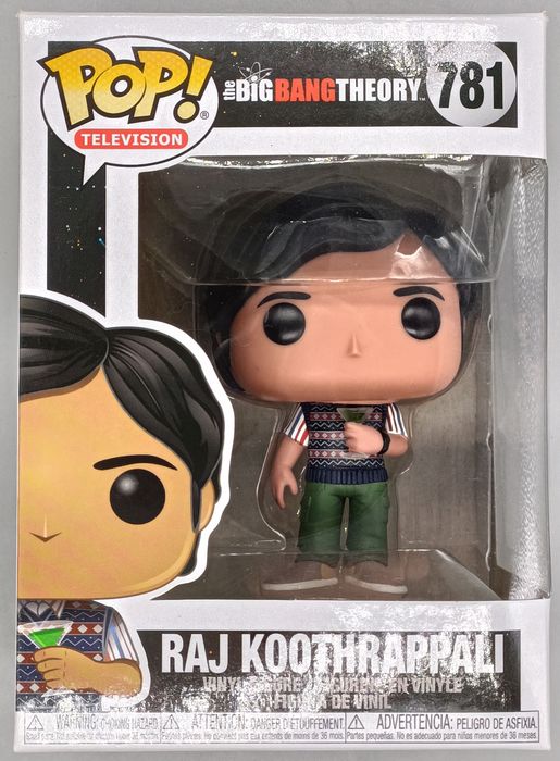 #781 Raj Koothrappali (w/ Cocktail) - Big Bang Theory Funko POP