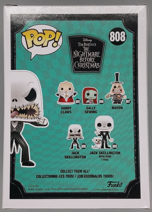 808 Jack Skellington (Scary Face) Disney The Nightmare Before Christmas Funko POP