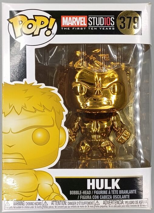 #379 Hulk (Gold) - Chrome - Marvel 10 Years Funko POP