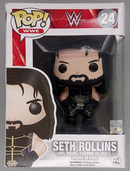 #24 Seth Rollins (Black) - WWE - Box Damaged Funko POP