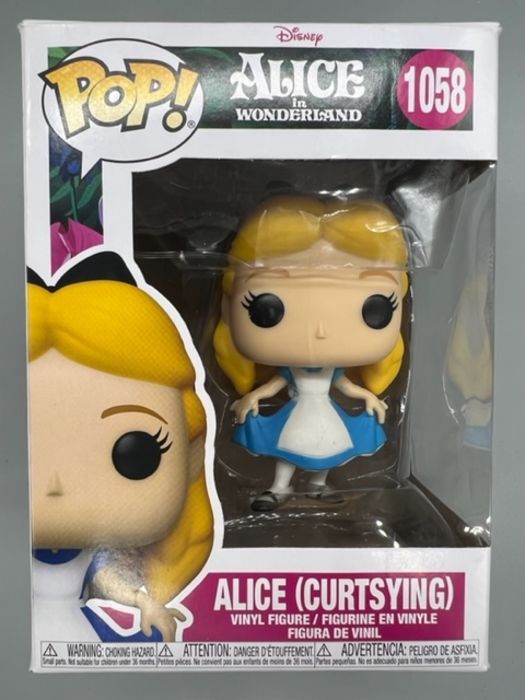 1058 Alice (Curtsying) - Disney Alice In Wonderland Funko POP - Box Damaged