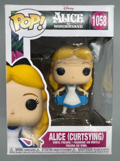 1058 Alice (Curtsying) - Disney Alice In Wonderland Funko POP - Box Damaged