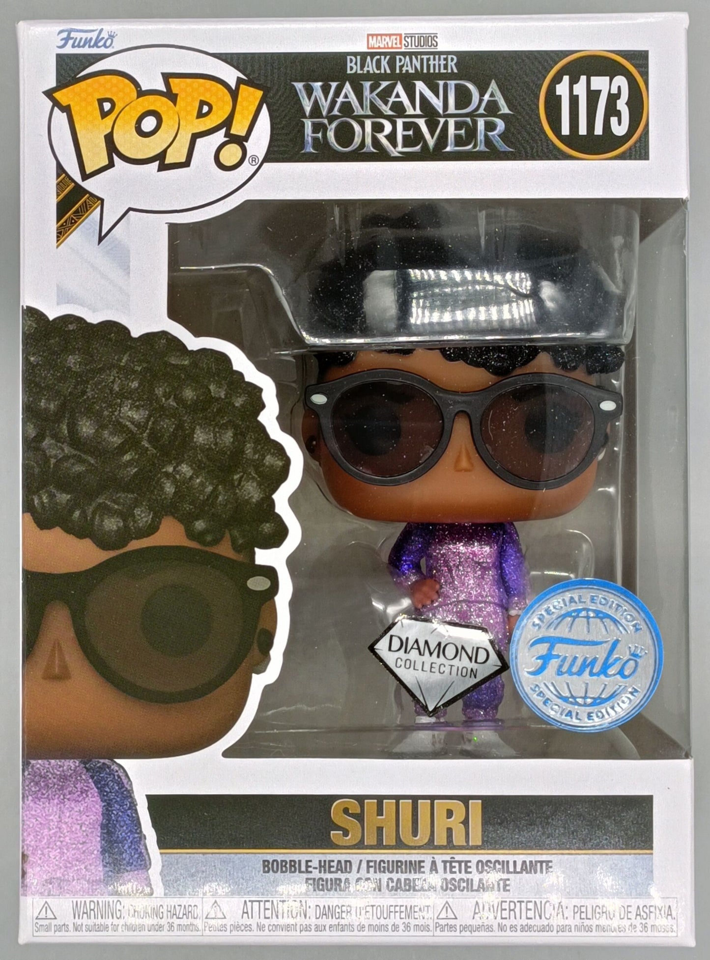 1173 Shuri (w/ Sunglasses) Diamond Marvel Wakanda Forever - Funko POP New