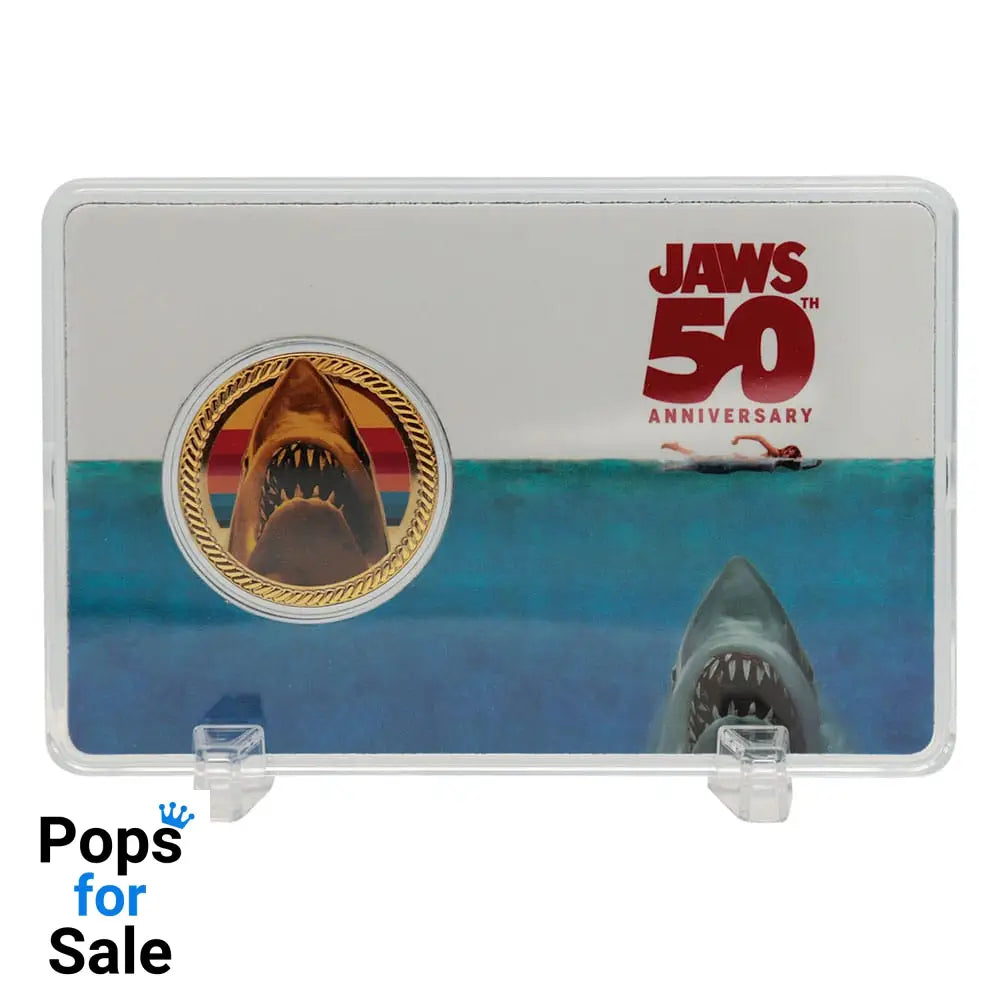 Jaws Collectable Coin 50th Anniversary 24k Gold Plated Limited Edition