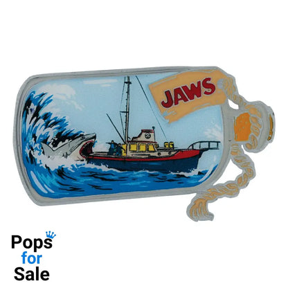 Jaws Pin Badge 50th Anniversary Ship in Bottle