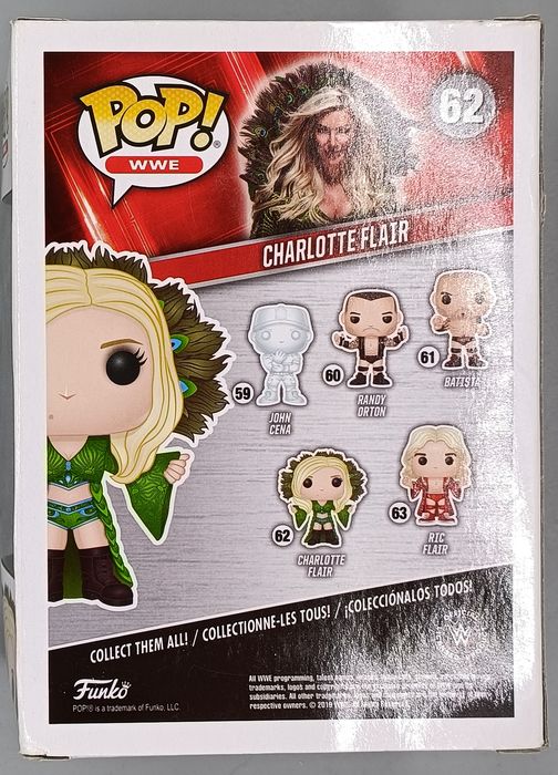 #62 Charlotte Flair (Blue) - WWE - Box Damaged Funko POP