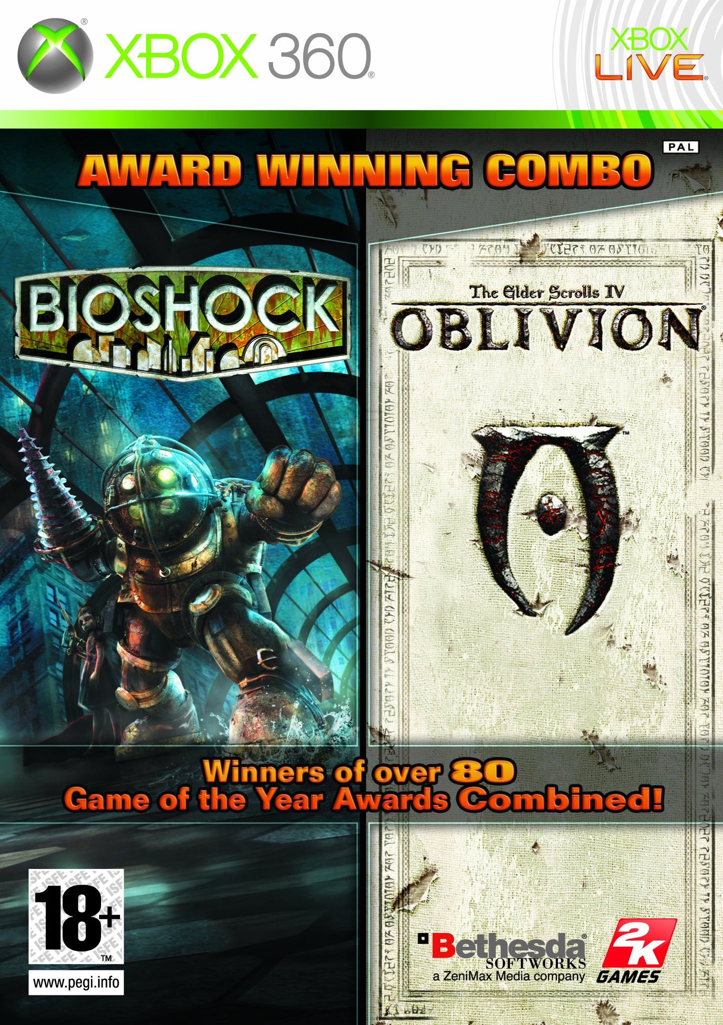 Bioshock/ Elder Scrolls IV: Oblivion Double Pack for Microsoft Xbox 360