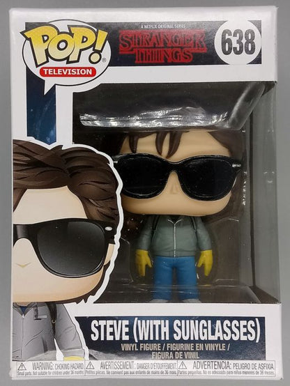 638 Steve (with Sunglasses) - Stranger Things - Damaged Box Funko POP