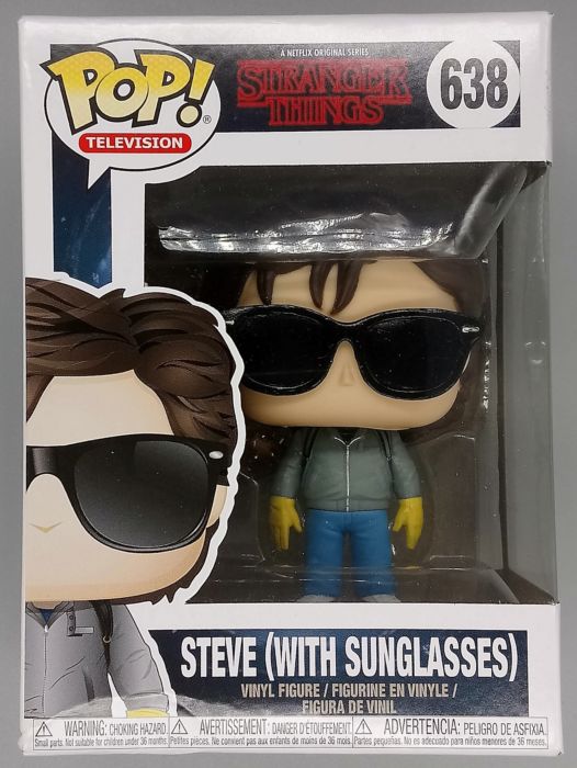 638 Steve (with Sunglasses) - Stranger Things - Damaged Box Funko POP