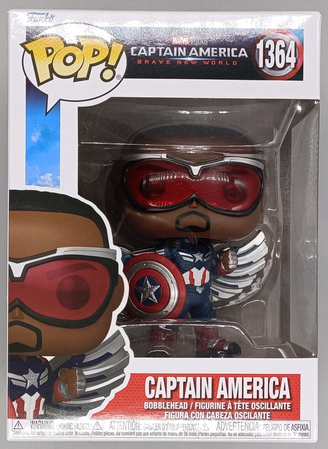 1364 Captain America - Marvel Captain America Brave New World Funko POP