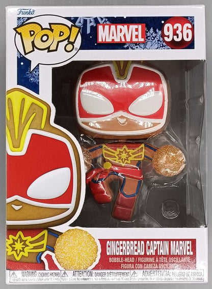 #936 Gingerbread Captain Marvel - Marvel - Box Damaged Funko POP