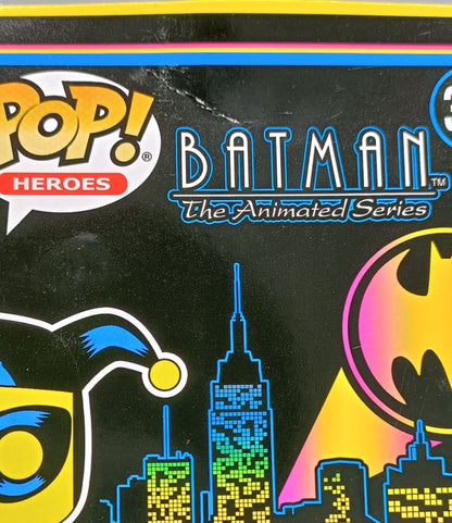 371 Harley Quinn (Blacklight) DC Batman Animated Series Funko POP - Box Damaged