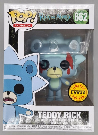 #662 Teddy Rick (Bloody) Chase Edition - Rick and Morty Funko POP