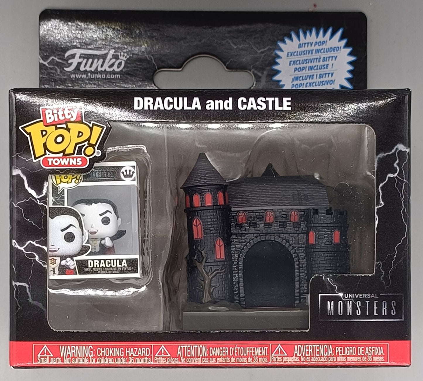 Universal Monsters Bitty POP! Towns Vinyl Figure Dracula with Castle - [New]