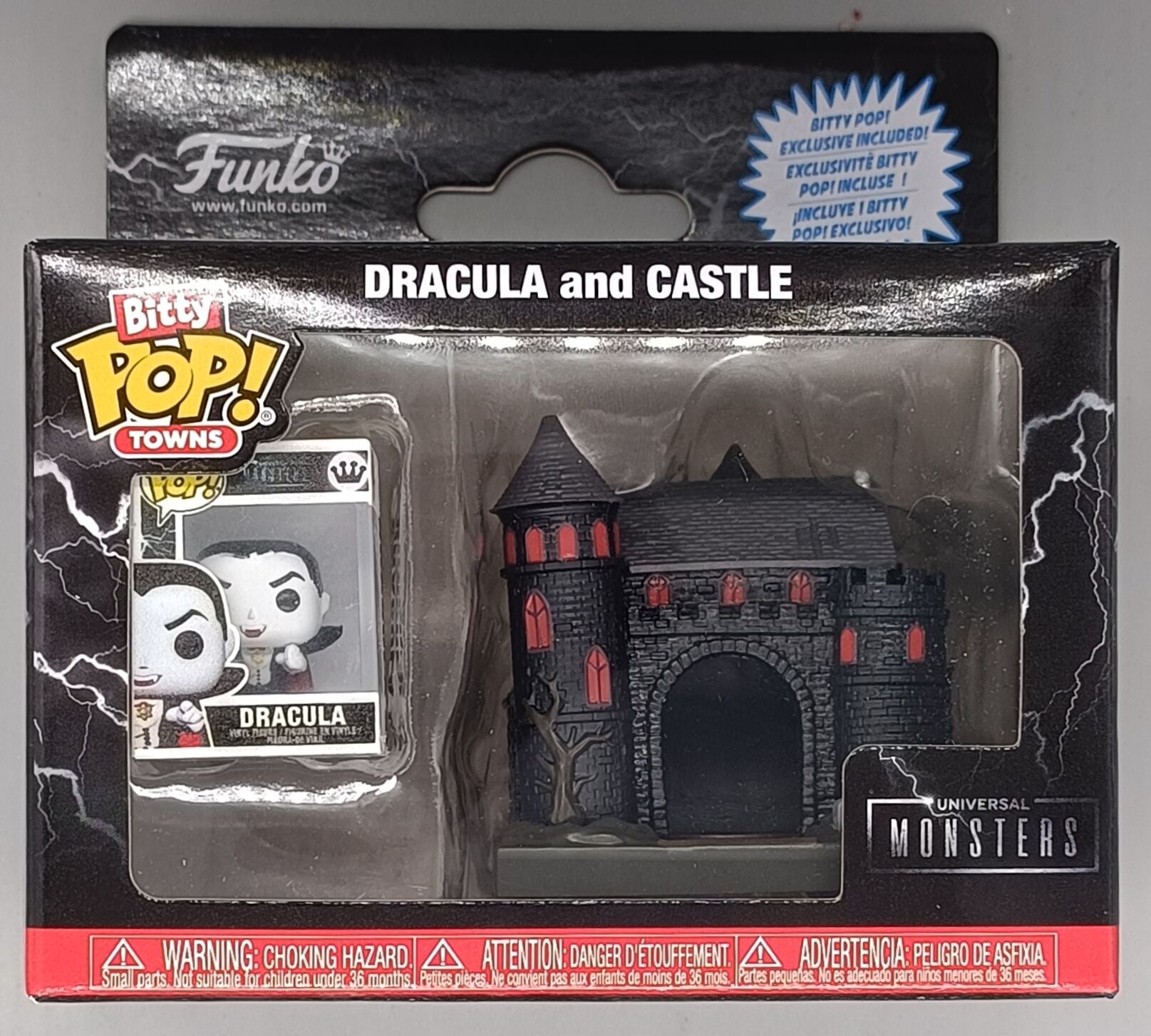 Universal Monsters Bitty POP! Towns Vinyl Figure Dracula with Castle - [New]