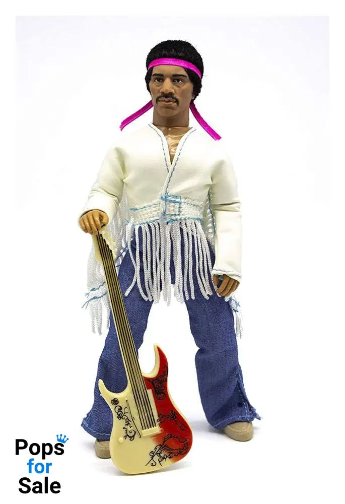 Jimi Hendrix Action Figure Woodstock Flocked 20 cm