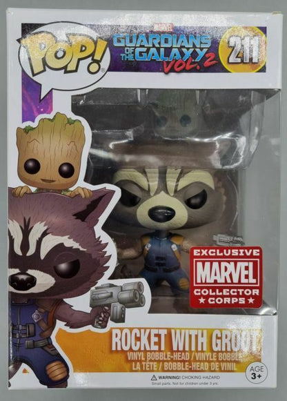 #211 Rocket with Groot Marvel MCC Guardians of the Galaxy 2 Funko POP