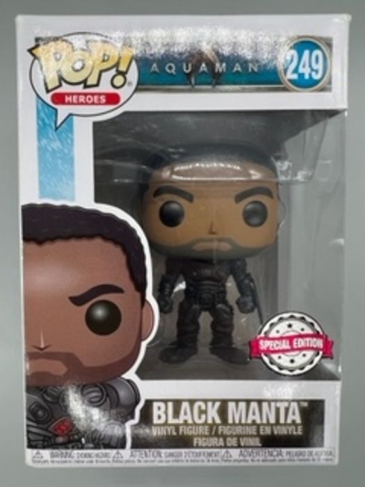 249 Black Manta (Unmasked) - DC Aquaman Box Damaged Funko POP