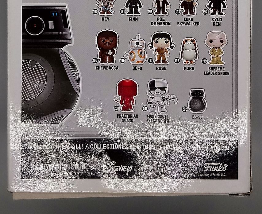 202 BB-9E - Chrome - Star Wars The Last Jedi - Funko POP - Box Damaged