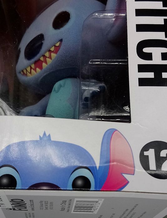 12 Stitch - Flocked - Disney Lilo and Stitch - Box Damaged Funko POP