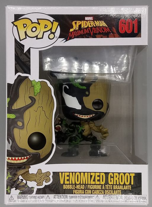 #601 Venomized Groot - Marvel Spider-Man Maximum Box Damaged Funko POP