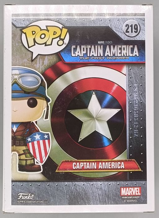 219 Captain America (WWII) Marvel Captain America Funko POP - Box Damaged