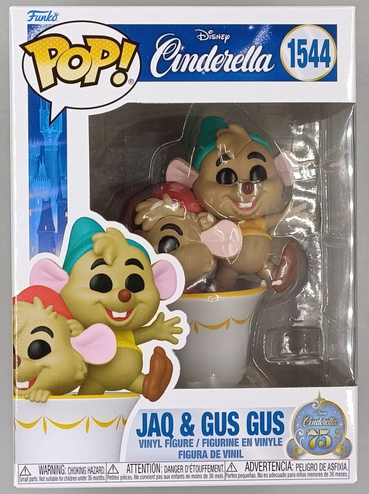 1544 Jaq & Gus Gus - Disney Cinderella 75th Anniversary Funko POP - Brand New