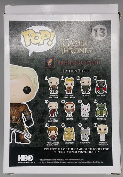 #13 Brienne of Tarth - Game of Thrones - Box Damaged Funko POP