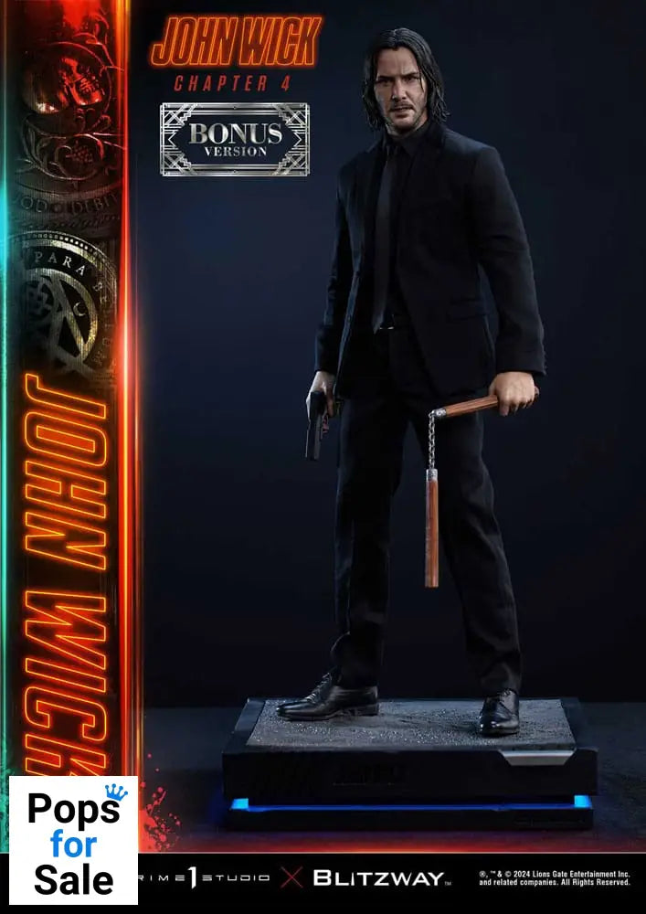 John Wick Chapter 4 Ultimate Premium Masterline Series Statue 1/4 John Wick Deluxe Bonus Version 54 cm Statues